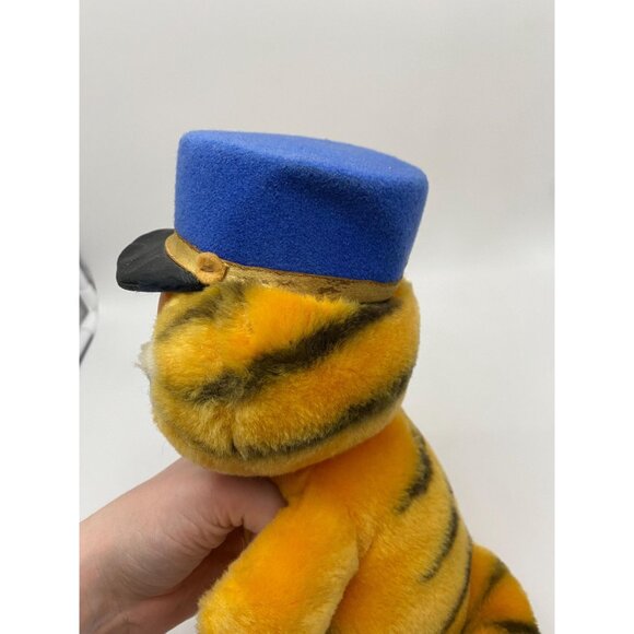 Rare 1981 Blue Hat Garfield Plush: Vintage Cartoon Cat Collectible from Dakin - Picture 3 of 9